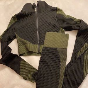 Leggings and crop top